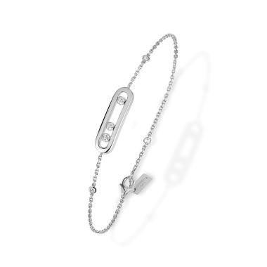 Armschmuck, Weißgold, Messika Move Classique Baby Armband