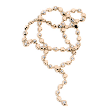         Roségold, Halsschmuck, Tamara Comolli SNOWFLAKES Alternating Rivière Collier 'Classic'