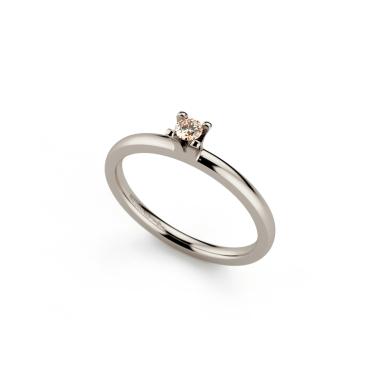 Ringe, Weißgold, Niessing Amatis 4 Krappen Ring