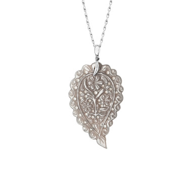         Weißgold, Halsschmuck, Tamara Comolli INDIA  Anhänger mit Chalcedon Large