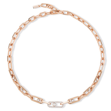         Roségold, Halsschmuck, Messika Move Link Halskette