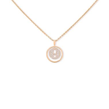 Halsschmuck, Roségold, Messika Lucky Move PM Pavé Collier
