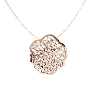         Roségold, Halsschmuck, Niessing Topia Vision Anhänger 