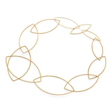 Halsschmuck, Gelbgold, Niessing Spitzbogenkette Halskette