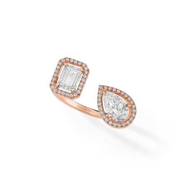 Ringe, Roségold, Messika My Twin Toi & Moi Ring