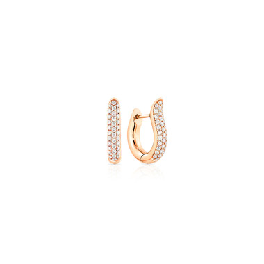         Roségold, Ohrringe, Tamara Comolli SIGNATURE Hoop Ohrringe Small