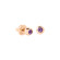 DoDo Ohrstecker Bollicine Roségold und Amethyst - Bild 2