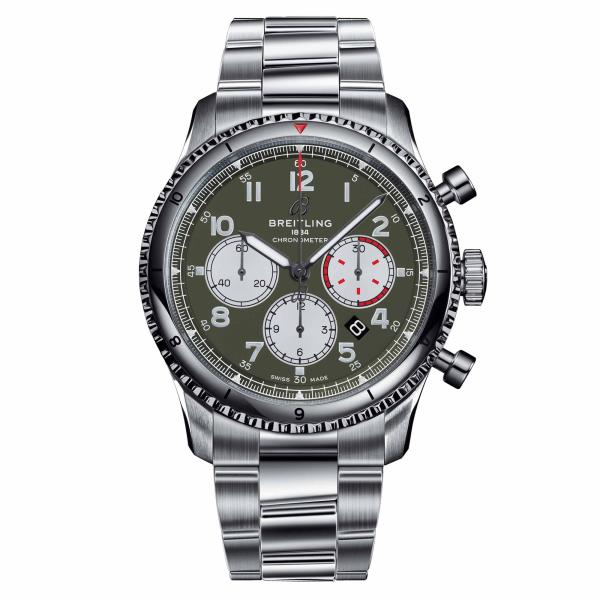 Breitling Aviator 8 B01 Chronograph 43 Curtiss Warhawk (Ref: AB01192A1L1A1)
