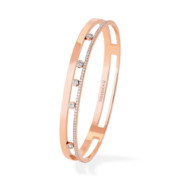 Armschmuck, Roségold, Messika Move Romane Armreif