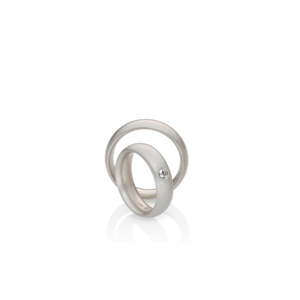 Ringe, Platin, Niessing Trauring Spitzoval