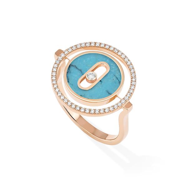 Ringe, Roségold, Messika Lucky Move Ring KM Türkis