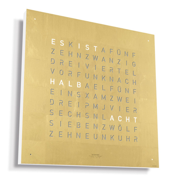 Qlocktwo CLASSIC CREATOR´S EDITION GOLD WANDUHR - CLASSIC CREATORS ...