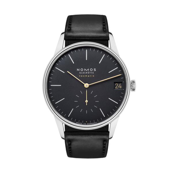 Unisex, NOMOS Glashütte Orion neomatik 41 Datum new black