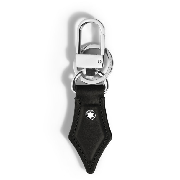         Montblanc Schlüsselanhänger mit Federdetail aus Meisterstück Leder