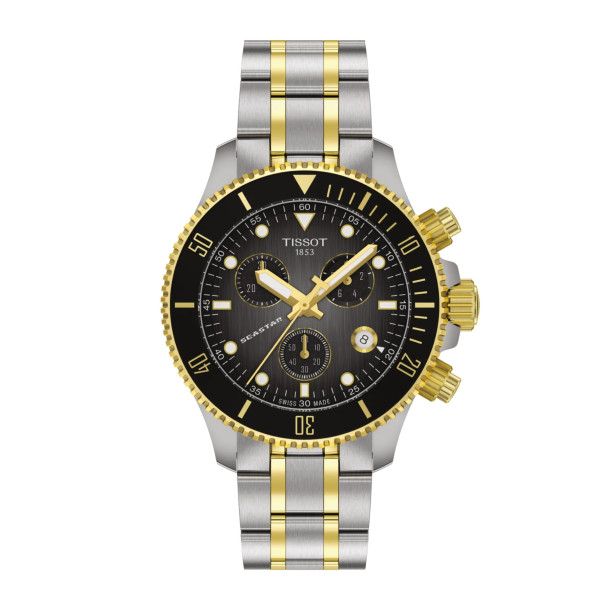         Damen- und Herrenuhr, Quarzwerk, Tissot Seastar 1000 38mm
