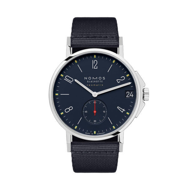         Damen- und Herrenuhr, Automatik, NOMOS Glashütte Ahoi Neomatik 38 Datum Atlantik