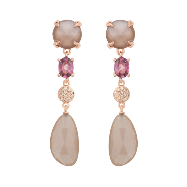         Roségold, Ohrringe, Bron Catch Ohrschmuck