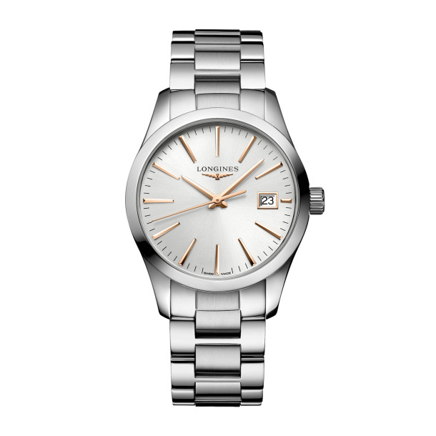         Damenuhr, Quarzwerk, Longines CONQUEST CLASSIC
