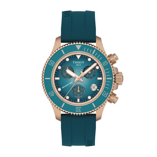        Damen- und Herrenuhr, Quarzwerk, Tissot Seastar 1000 38mm