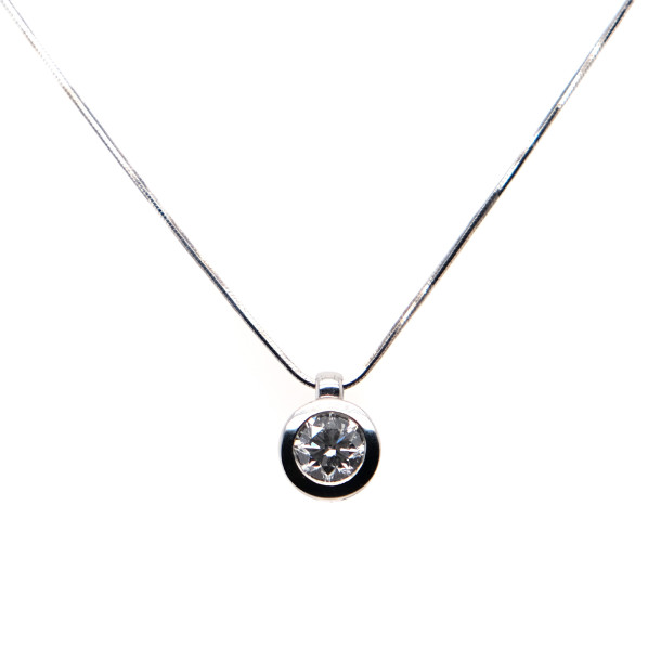         Platin, Halsschmuck, Juwelier Michels SPARKLING Anhänger 1 Karat Platin