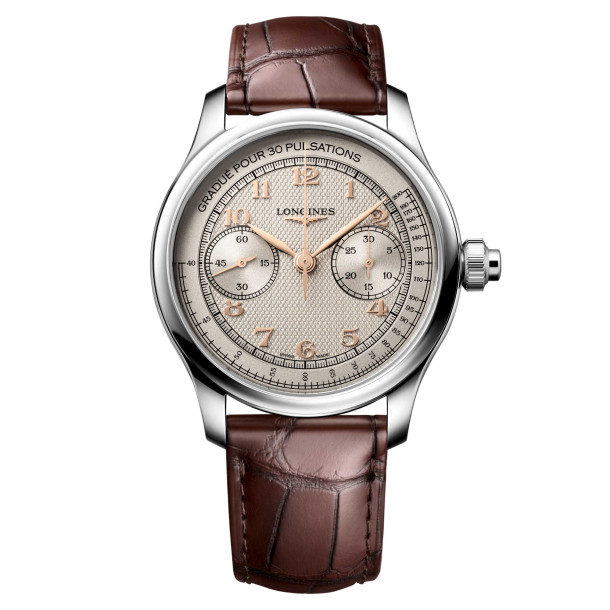         Damen- und Herrenuhr, Handaufzug, Longines LONGINES MASTER COLLECTION CHRONO MONOPUSHER