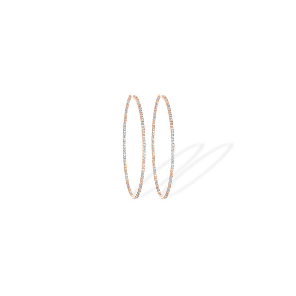         Roségold, Ohrringe, Messika Créoles Gatsby S