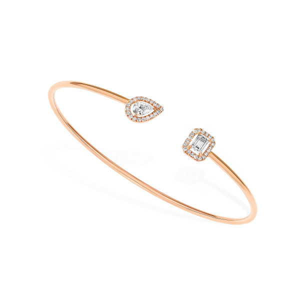         Roségold, Armschmuck, Messika Jonc Flex My Twin Toi & Moi X2 Armreif