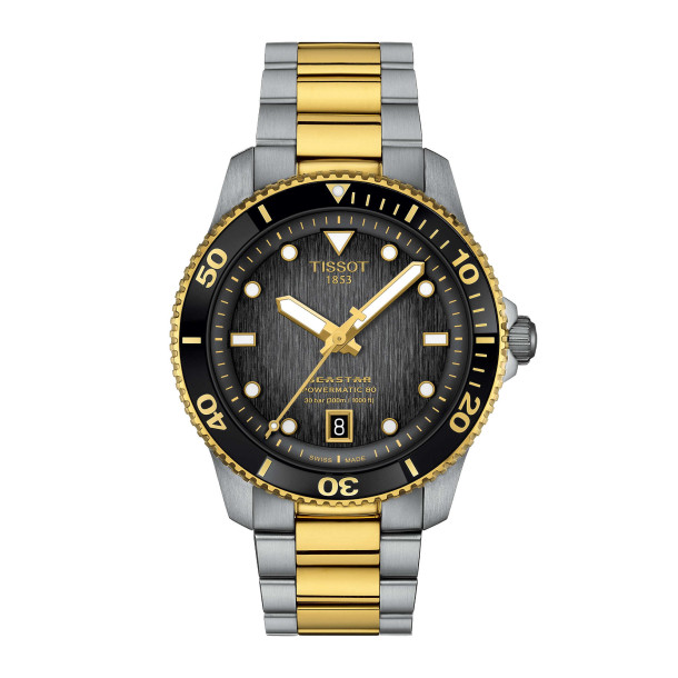         Damen- und Herrenuhr, Automatik, Tissot Seastar 1000 40mm