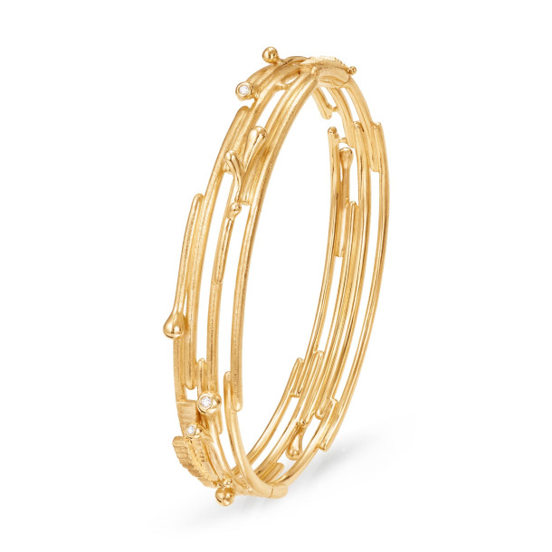         Gelbgold, Armschmuck, Ole Lynggaard Copenhagen BoHo Armreif