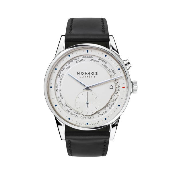         Damen- und Herrenuhr, Automatik, NOMOS Glashütte Zürich Weltzeit
