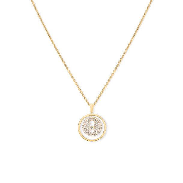         Gelbgold, Halsschmuck, Messika Lucky Move PM Pavé Collier