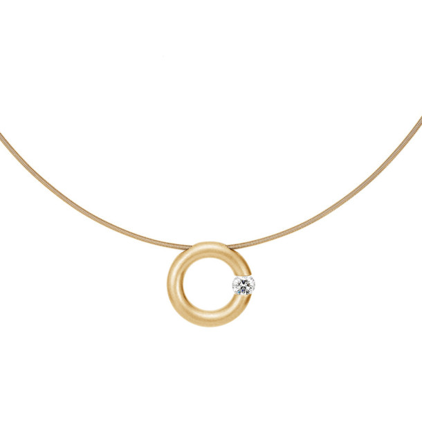         Gelbgold, Halsschmuck, Niessing Spannring® Anhänger 