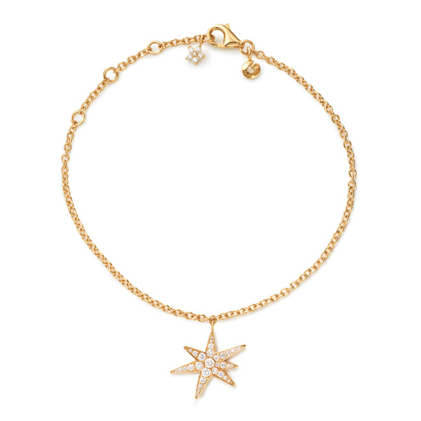         Gelbgold, Armschmuck, Ole Lynggaard Copenhagen Funky Stars Armband