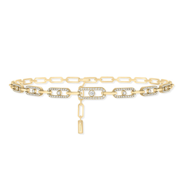         Gelbgold, Halsschmuck, Messika Move Uno Multi-Choker Kette
