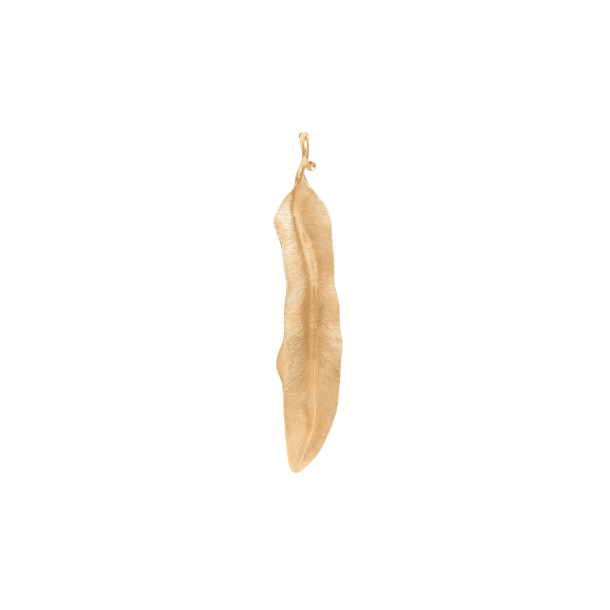         Gelbgold, Halsschmuck, Ole Lynggaard Copenhagen Leaves Anhänger klein
