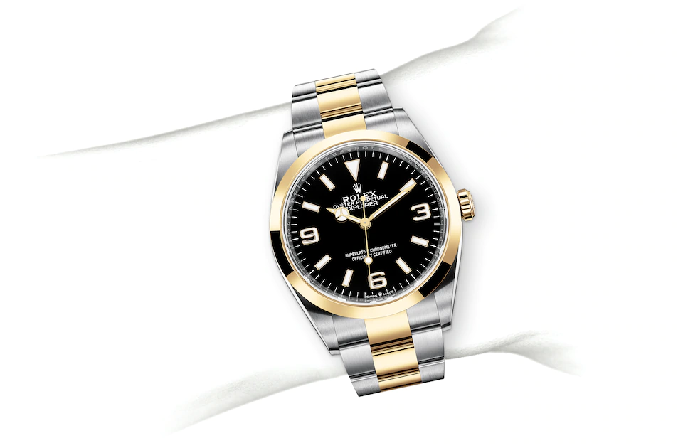 Rolex Explorer in Edelstahl Oystersteel und Gold, M124273-0001  