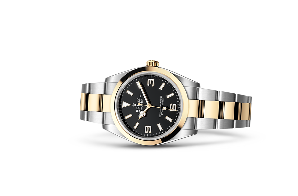 Rolex Explorer in Edelstahl Oystersteel und Gold, M124273-0001  