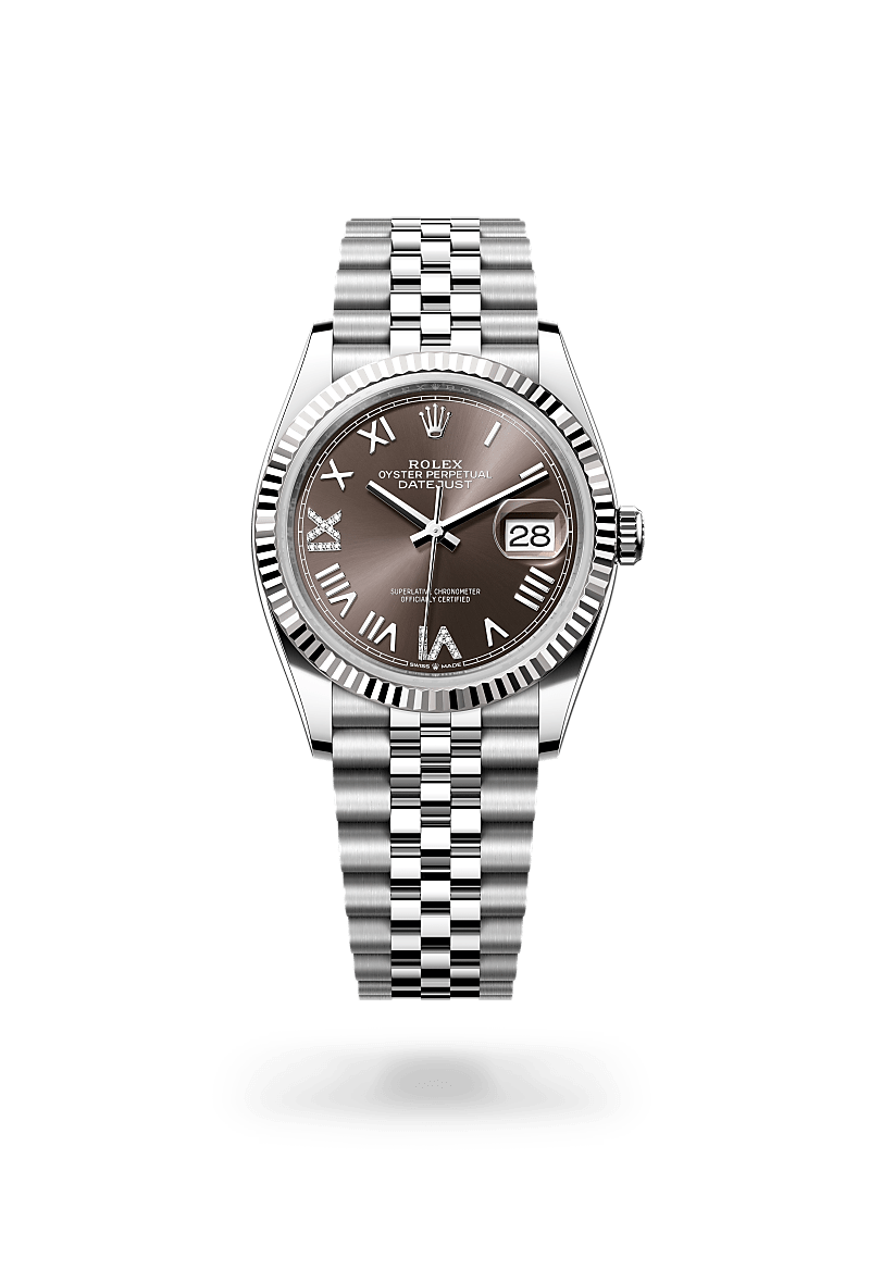 Rolex Datejust 36 Herrenuhr (M126234-0071) Oyster, 36 mm, Edelstahl Oystersteel und Weißgold