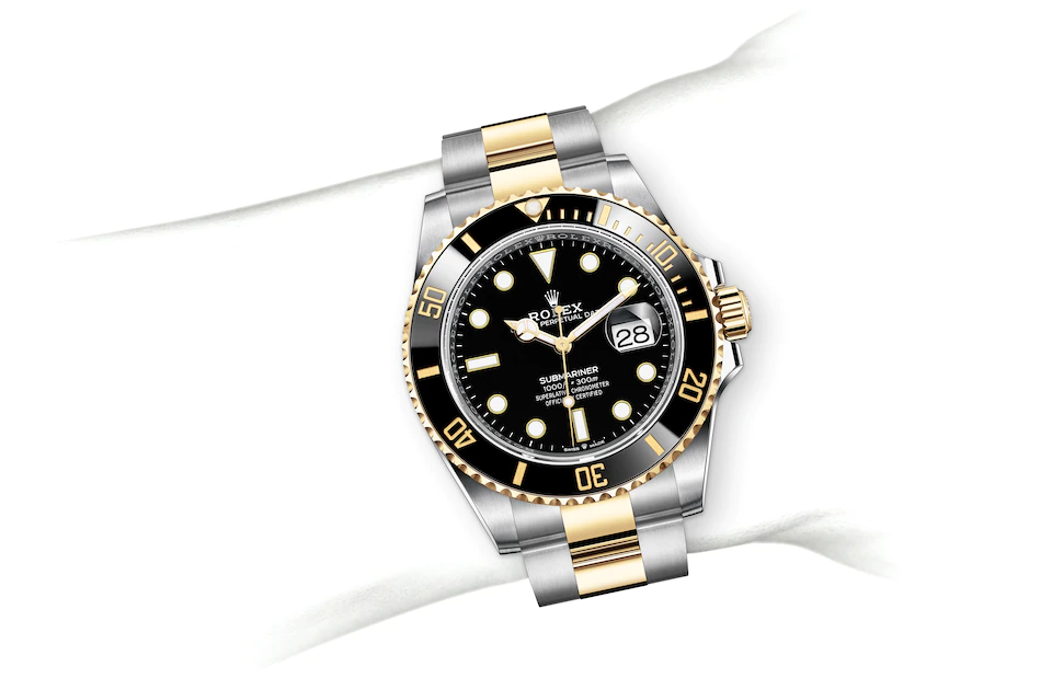 Rolex Submariner in Edelstahl Oystersteel und Gold, M126613LN-0002 