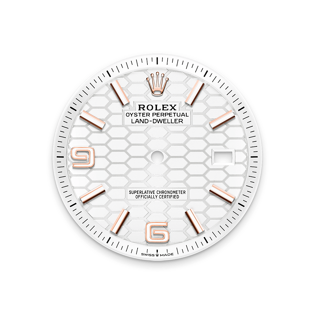 Tiefweißes Zifferblatt