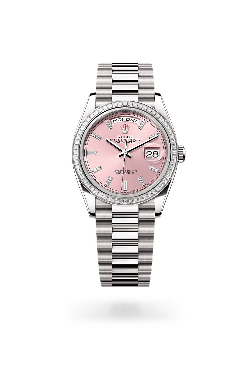 Rolex Day-Date 36 M128399TBR-0029 Herrenuhr - Oyster, 36 mm, Weißgold mit Diamanten 