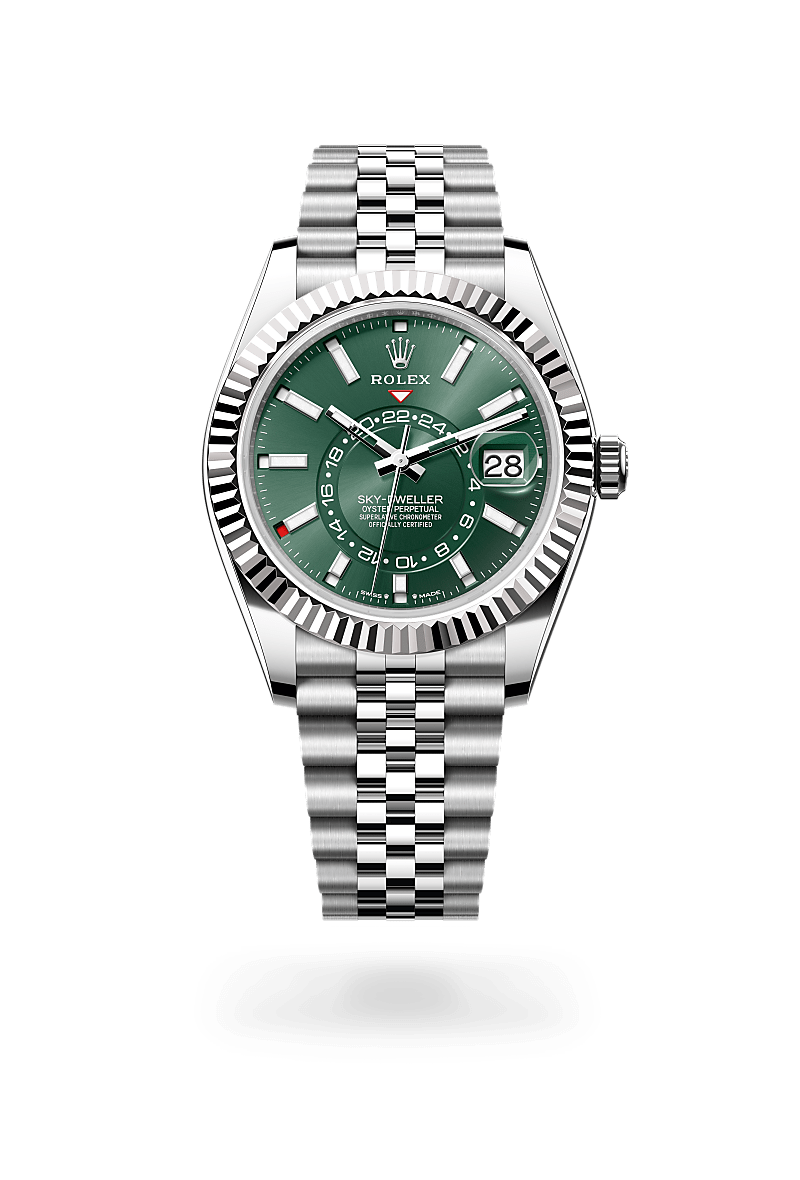 Rolex Sky-Dweller Herrenuhr (M336934-0002) Oyster, 42 mm, Edelstahl Oystersteel und Weißgold